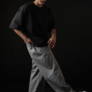 HAIF ELASTIC WAIST PANTS